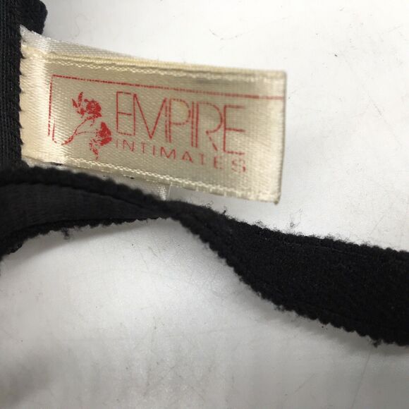 Vintage Black Lace Lingerie Camisole Garter Belt Robe 3 Piece Set Sz Medium Hot - Picture 9 of 12